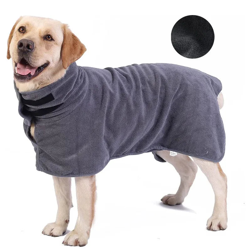 Hunde-Bademantel - Schnelltrocknende Mikrofaser